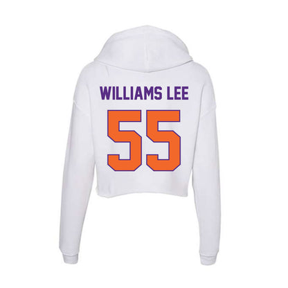Clemson - NCAA Football : Makhi Williams Lee - Women's Crop Fleece Hooded Sweatshirt-1