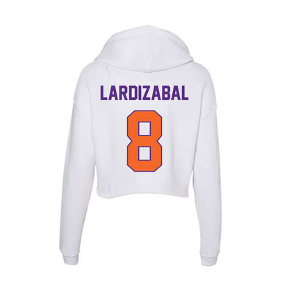 Clemson - NCAA Softball : Madison Lardizabal - Women's Crop Fleece Hooded Sweatshirt-1