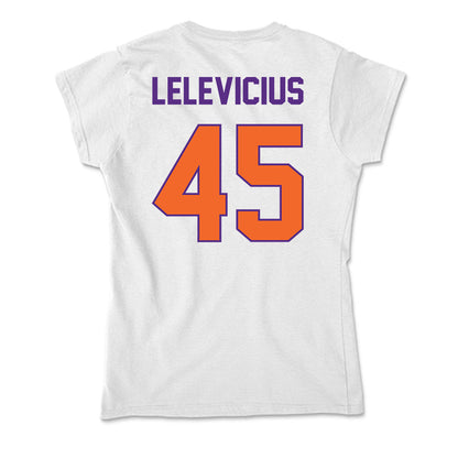 Clemson - NCAA Men's Basketball : Liutauras Lelevicius - Soft Style Women’s T-Shirt-1