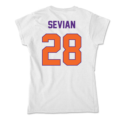 Clemson - NCAA Men's Soccer : Xander Sevian - Soft Style Women’s T-Shirt-1
