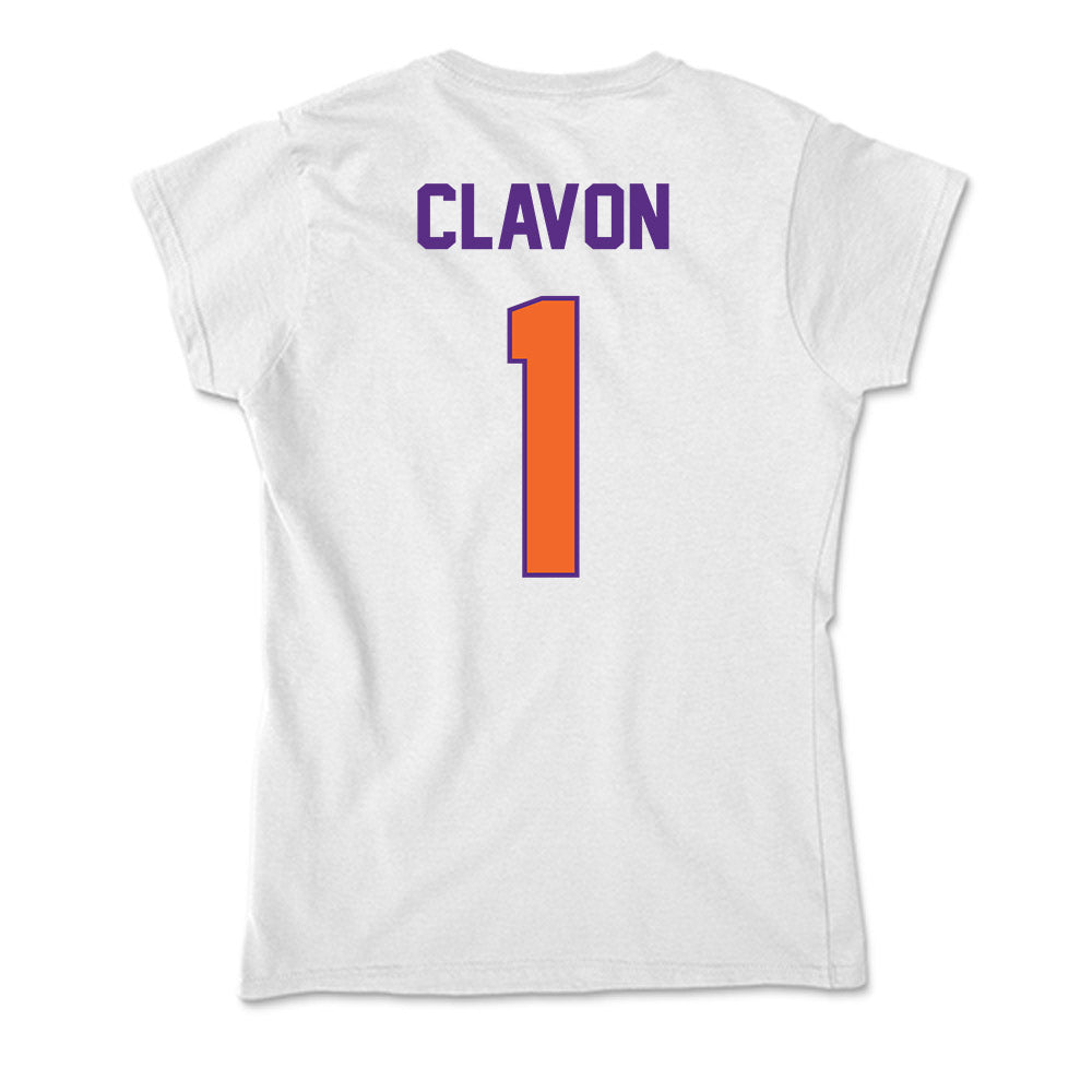 Clemson - NCAA Baseball : Bryce Clavon - Soft Style Women’s T-Shirt-1