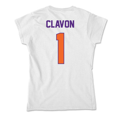 Clemson - NCAA Baseball : Bryce Clavon - Soft Style Women’s T-Shirt-1