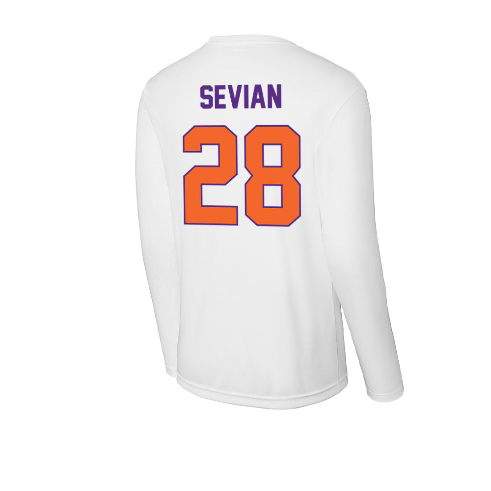 Clemson - NCAA Men's Soccer : Xander Sevian - Activewear Long Sleeve T-Shirt-1