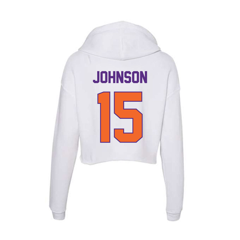 Clemson - NCAA Softball : Maddie Johnson - Women's Crop Fleece Hoodie-1