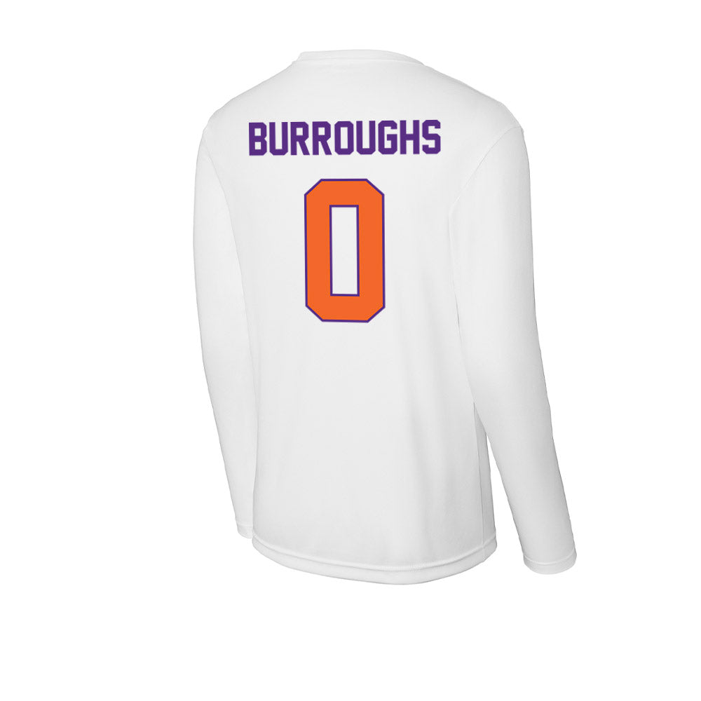 Clemson - NCAA Football : Naeem Burroughs - Activewear Long Sleeve T-Shirt-1