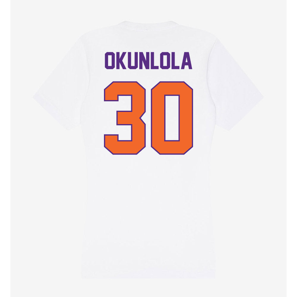 Clemson - NCAA Men's Soccer : Remi Okunlola - Women's V-Neck T-Shirt-1