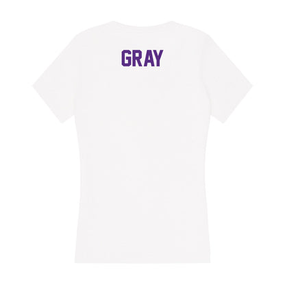 Clemson - NCAA Women's Track & Field : Sade Gray - Women's V-Neck T-Shirt-1
