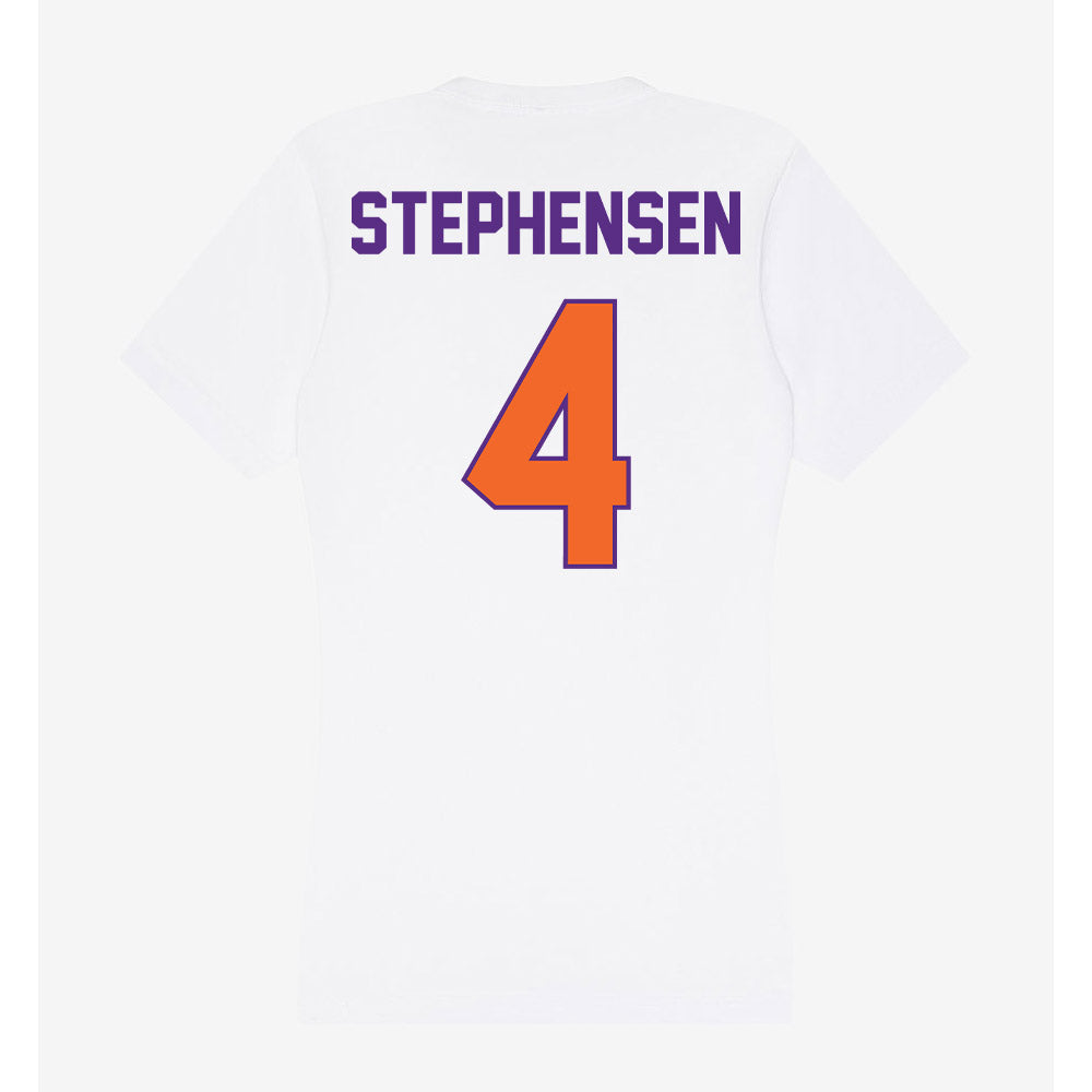 Clemson - NCAA Men's Soccer : Floki Stephensen - Women's V-Neck T-Shirt-1
