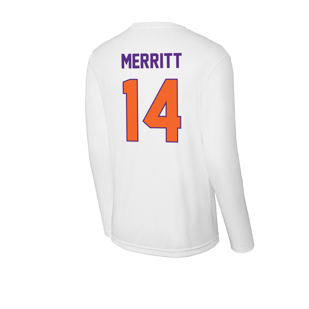 Clemson - NCAA Football : London Merritt - Activewear Long Sleeve T-Shirt-1
