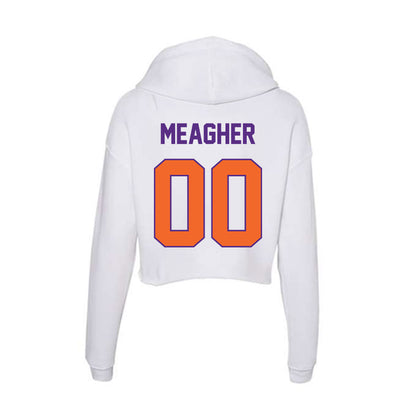 Clemson - NCAA Women's Lacrosse : Dylan Meagher - Women's Crop Fleece Hoodie-1