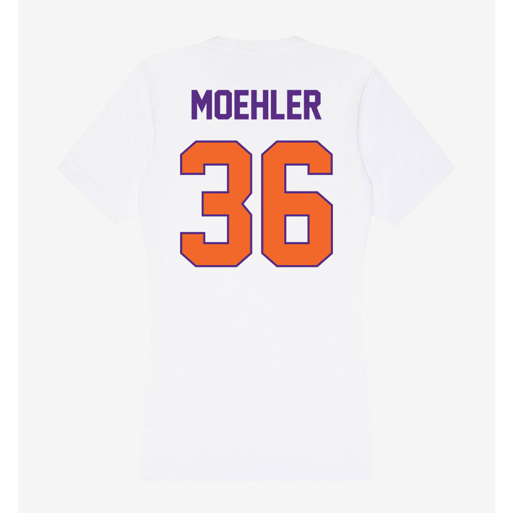 Clemson - NCAA Baseball : Dane Moehler - Women's V-Neck T-Shirt-1