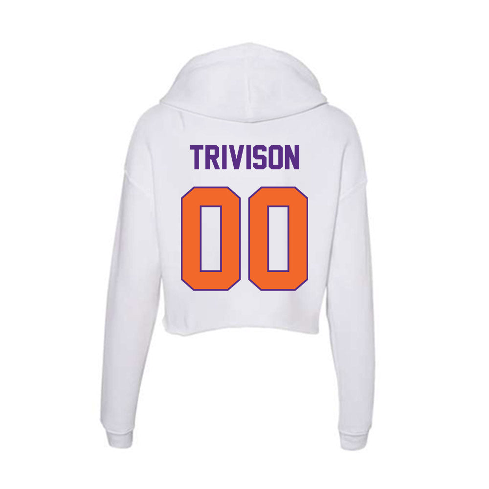Clemson - NCAA Baseball : Ethan Trivison - Women's Crop Fleece Hoodie-1