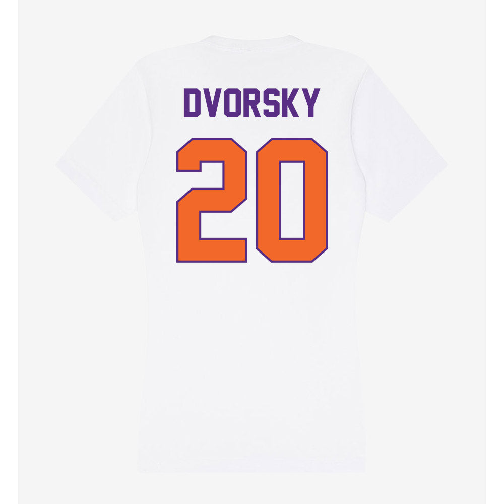 Clemson - NCAA Baseball : Nathan Dvorsky - Women's V-Neck T-Shirt-1