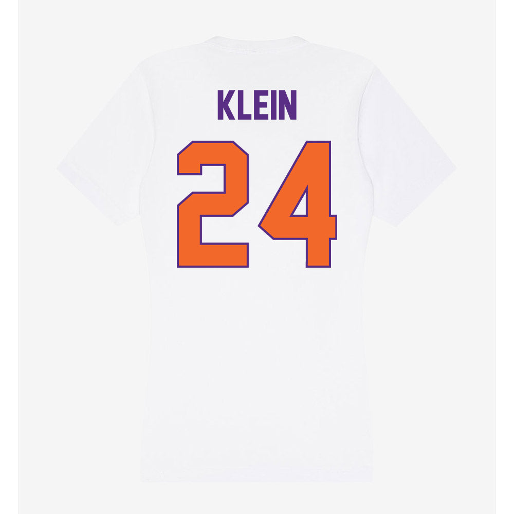 Clemson - NCAA Women's Soccer : Reese Klein - Women's V-Neck T-Shirt-1