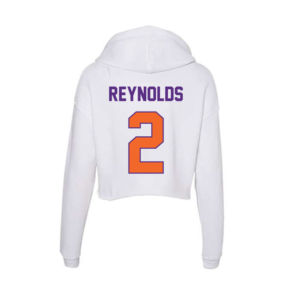 Clemson - NCAA Football : Tait Reynolds - Women's Crop Fleece Hoodie-1