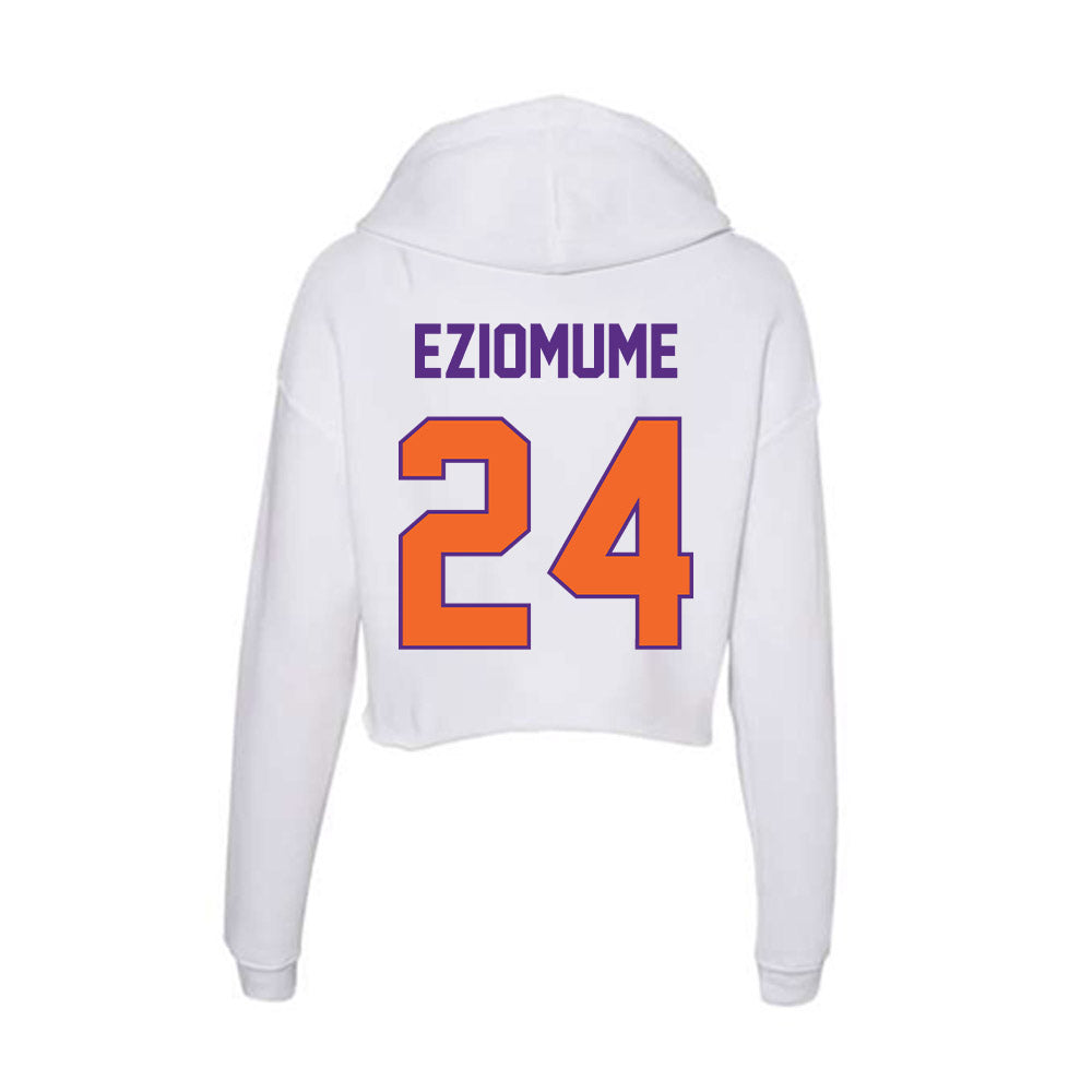 Clemson - NCAA Football : David Eziomume - Women's Crop Fleece Hoodie-1