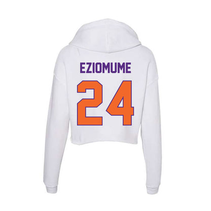 Clemson - NCAA Football : David Eziomume - Women's Crop Fleece Hoodie-1
