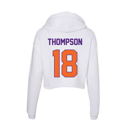 Clemson - NCAA Women's Soccer : Reagan Thompson - Women's Crop Fleece Hoodie-1