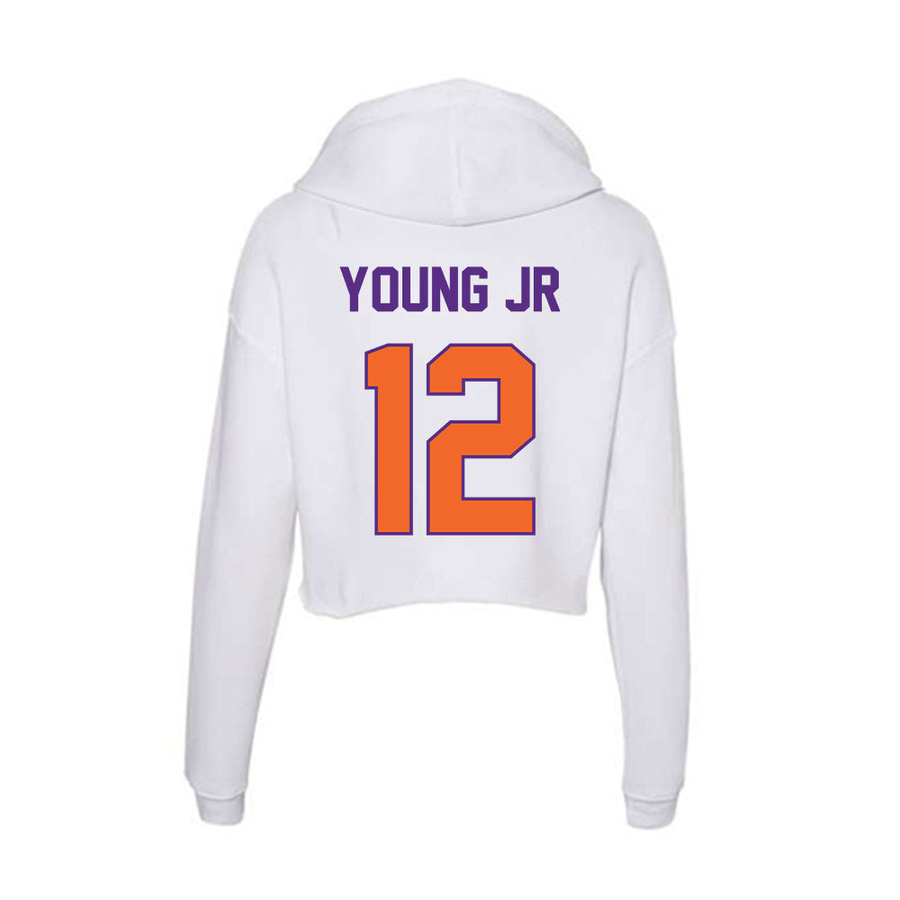 Clemson - NCAA Football : Shavar Young Jr - Women's Crop Fleece Hoodie-1