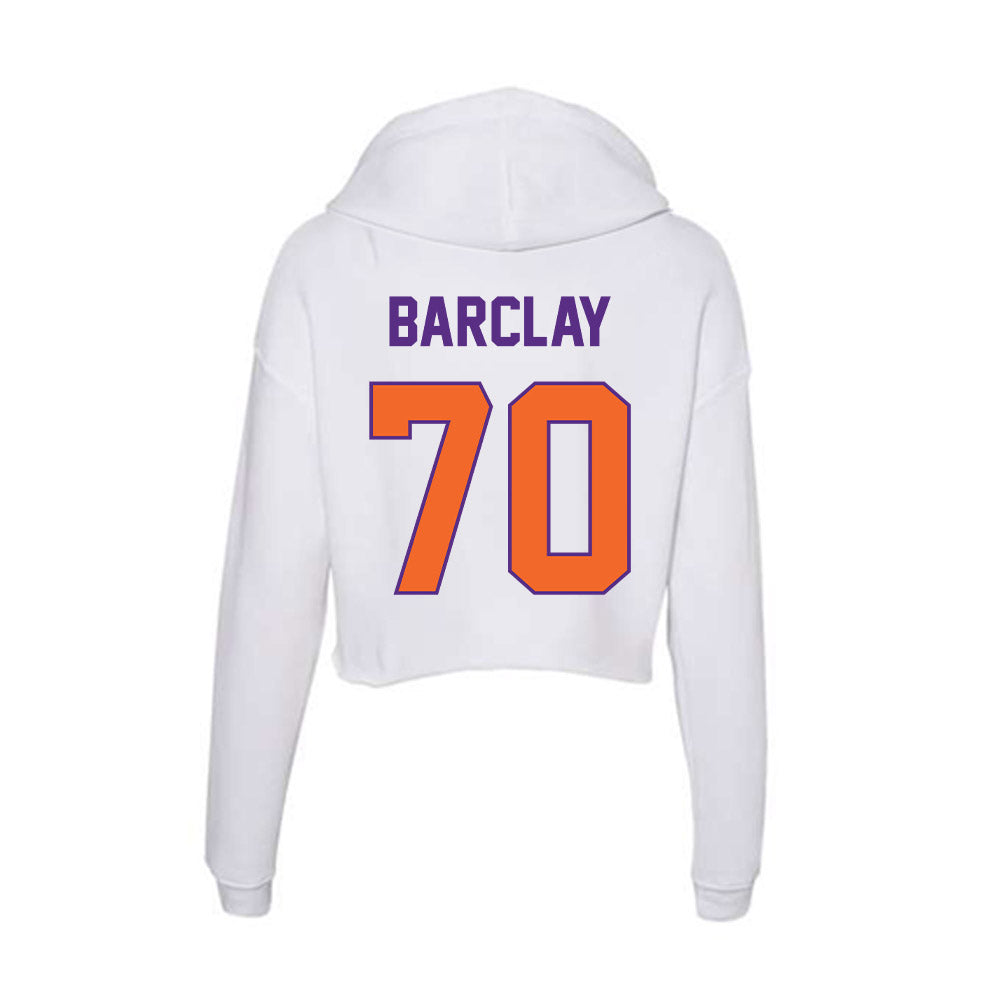 Clemson - NCAA Football : Chancellor Barclay - Women's Crop Fleece Hoodie-1