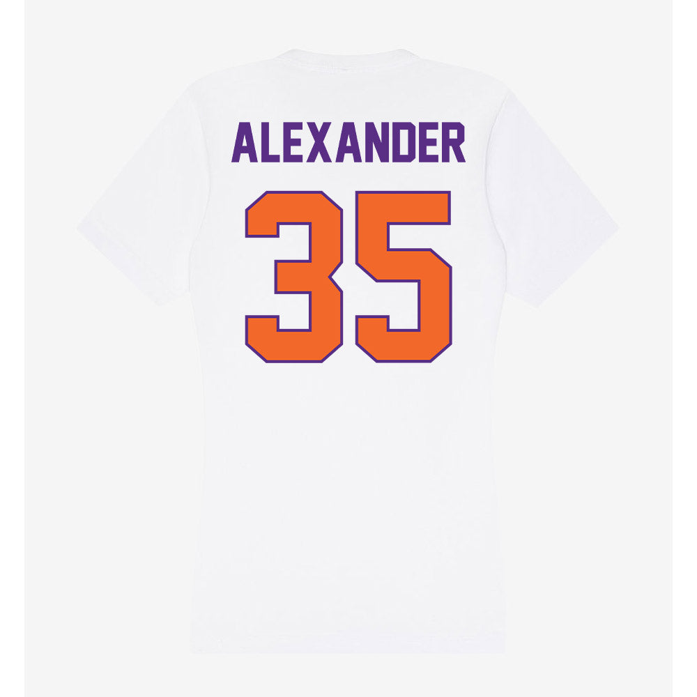 Clemson - NCAA Football : Jeremiah Alexander - Women's V-Neck T-Shirt-1