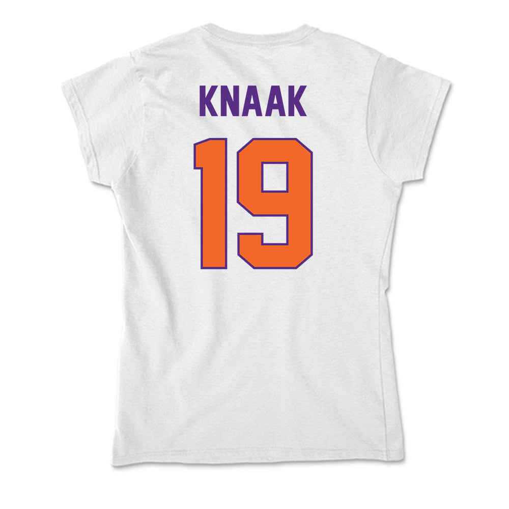 Clemson - NCAA Baseball : Aidan Knaak - Soft Style Women’s T-Shirt-1