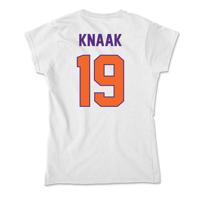 Clemson - NCAA Baseball : Aidan Knaak - Soft Style Women’s T-Shirt-1