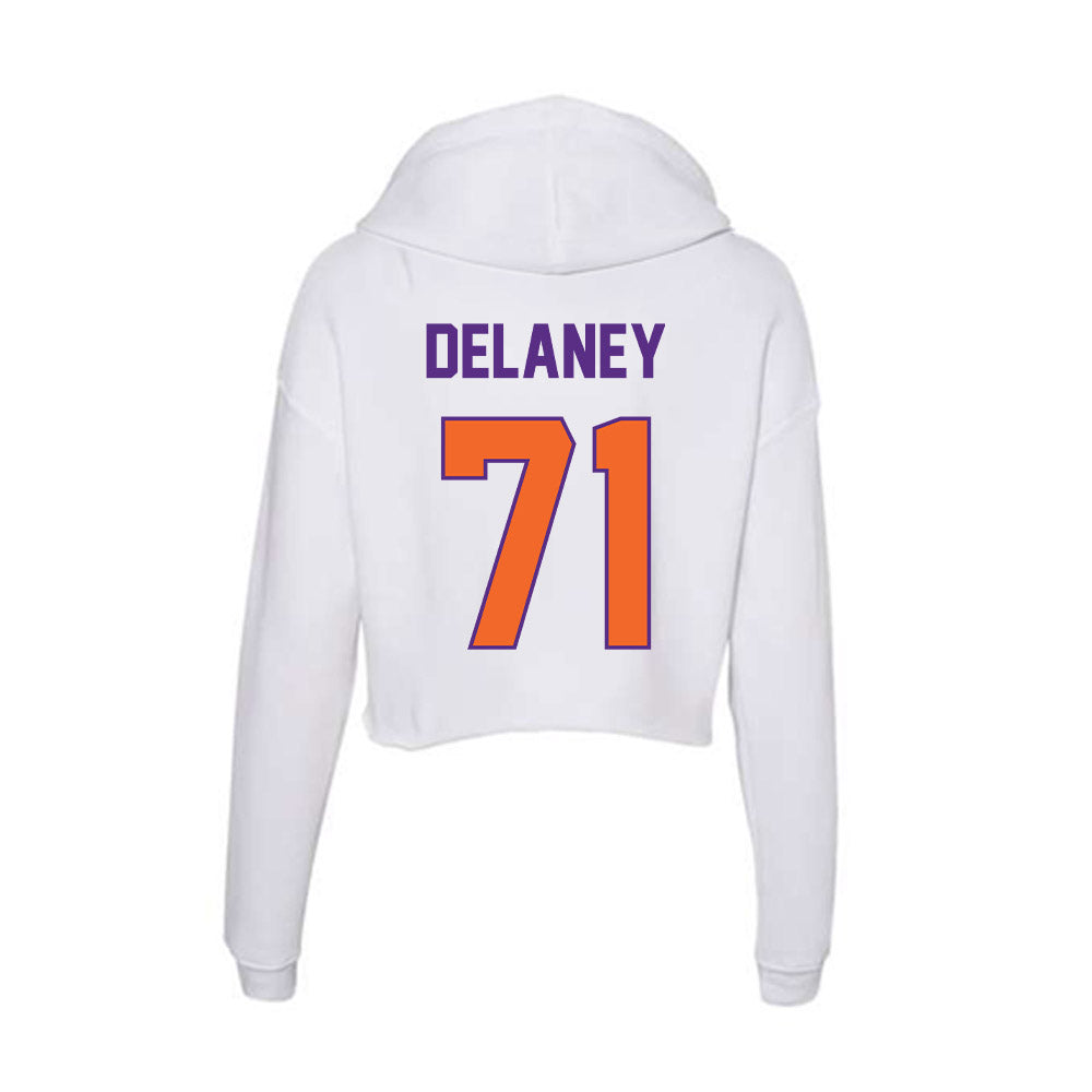 Clemson - NCAA Football : Leo Delaney - Women's Crop Fleece Hoodie-1