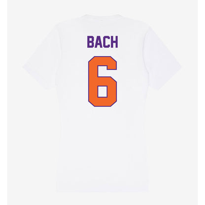 Clemson - NCAA Women's Soccer : Ella Bach - Women's V-Neck T-Shirt-1