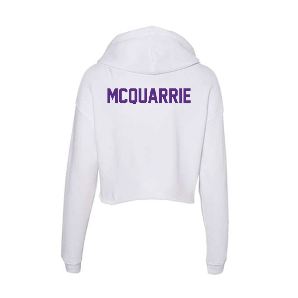 Clemson - NCAA Cheerleading : Chelsea McQuarrie - Women's Crop Fleece Hoodie-1