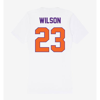 Clemson - NCAA Men's Soccer : Duncan Wilson - Women's V-Neck T-Shirt-1