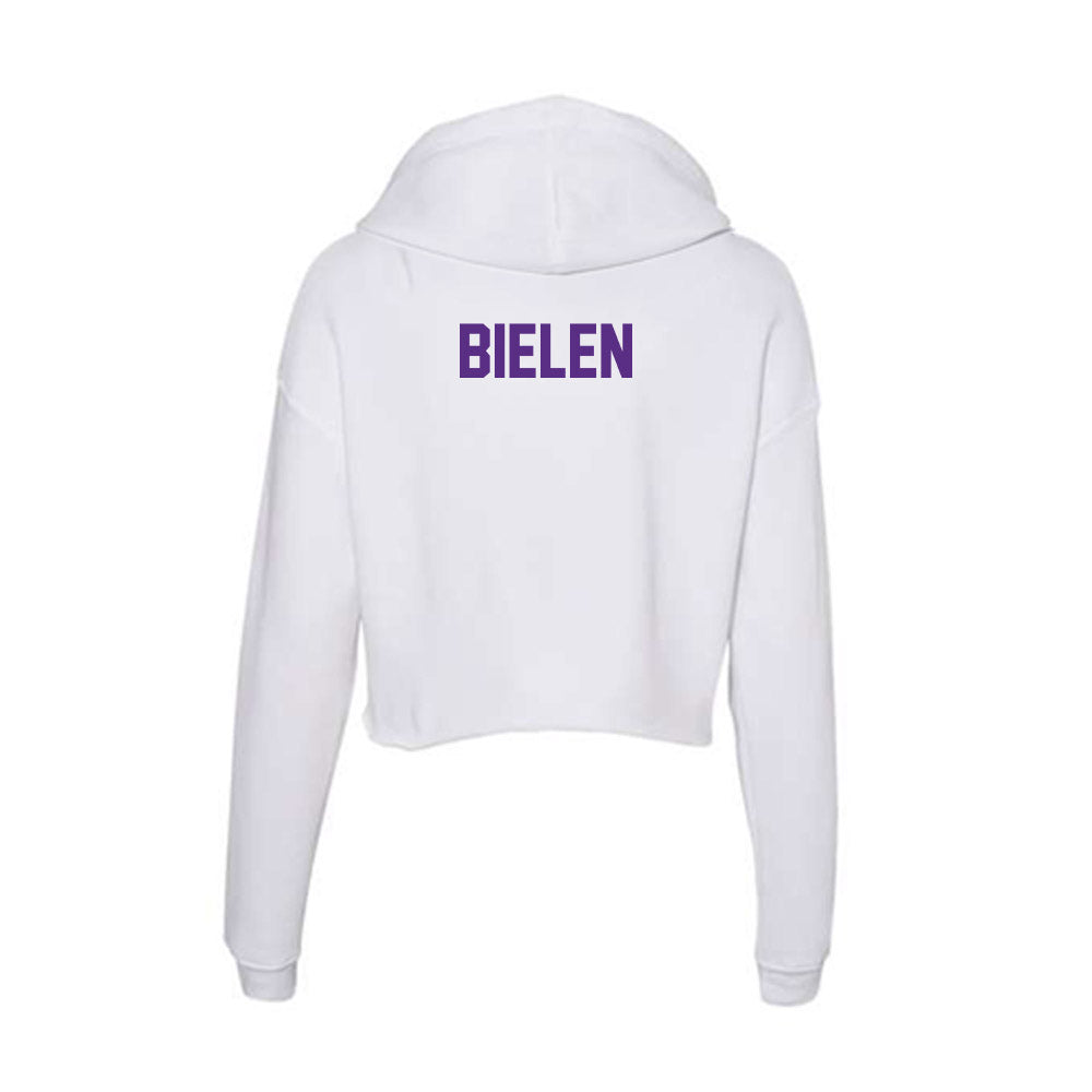 Clemson - NCAA Men's Tennis : Sebastian Bielen - Women's Crop Fleece Hoodie-1