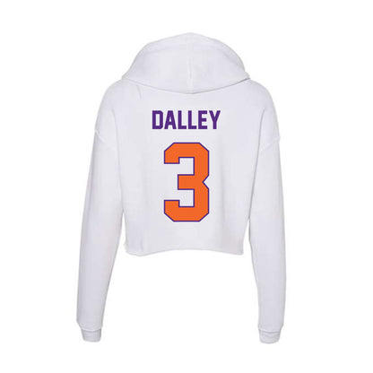 Clemson - NCAA Baseball : Ty Dalley - Women's Crop Fleece Hoodie-1