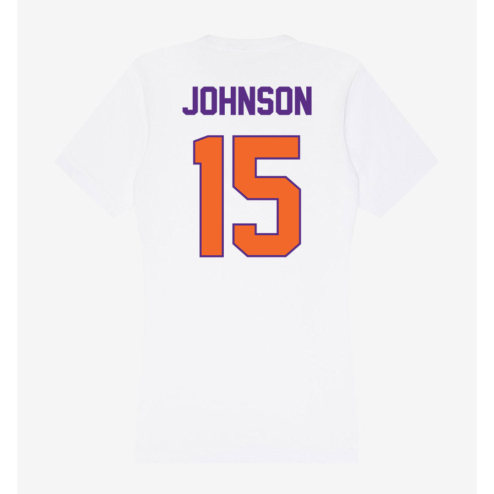 Clemson - NCAA Softball : Maddie Johnson - Women's V-Neck T-Shirt-1