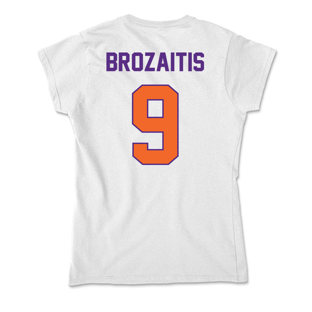 Clemson - NCAA Softball : Natalie Brozaitis - Soft Style Women’s T-Shirt-1