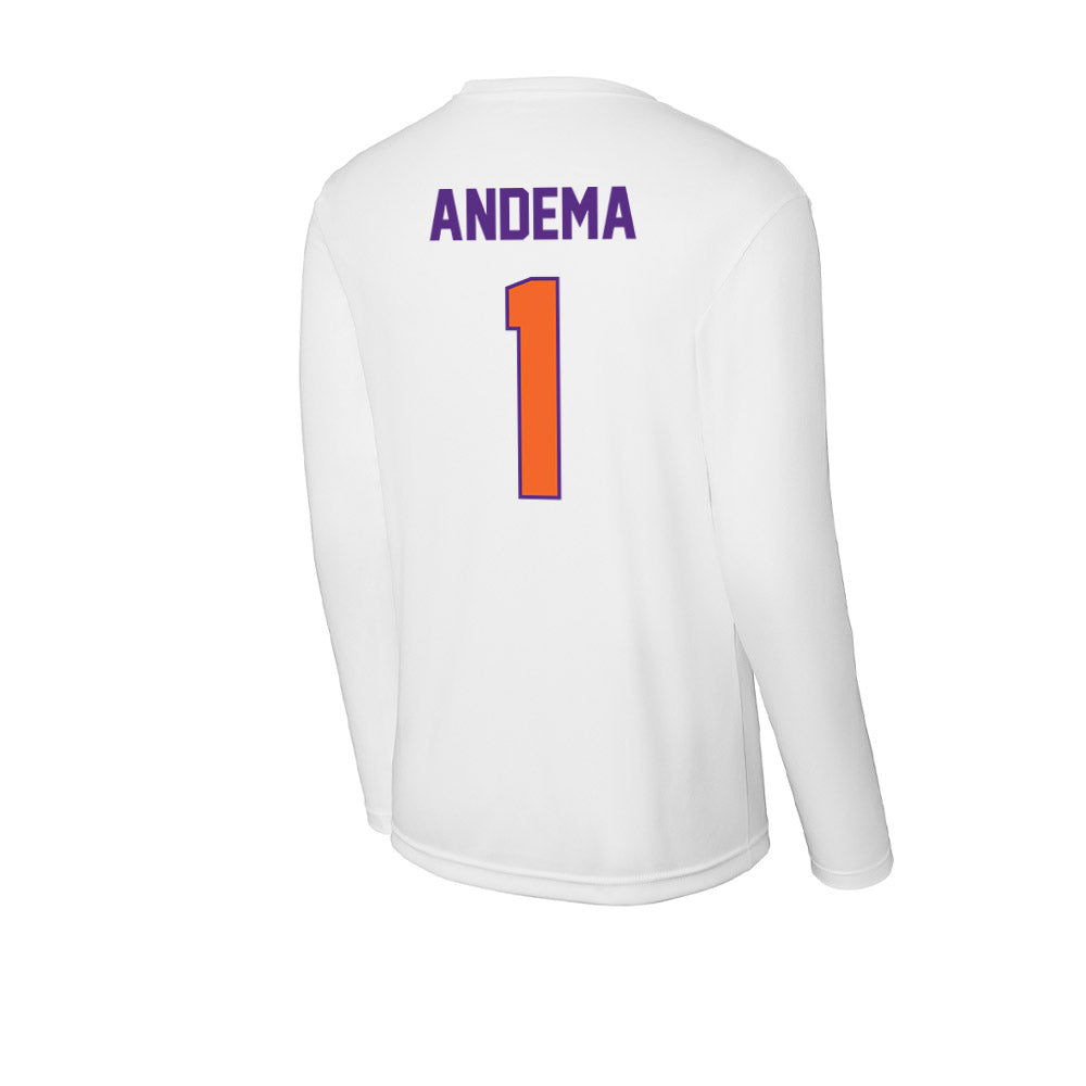 Clemson - NCAA Men's Soccer : Joseph Andema - Activewear Long Sleeve T-Shirt-1