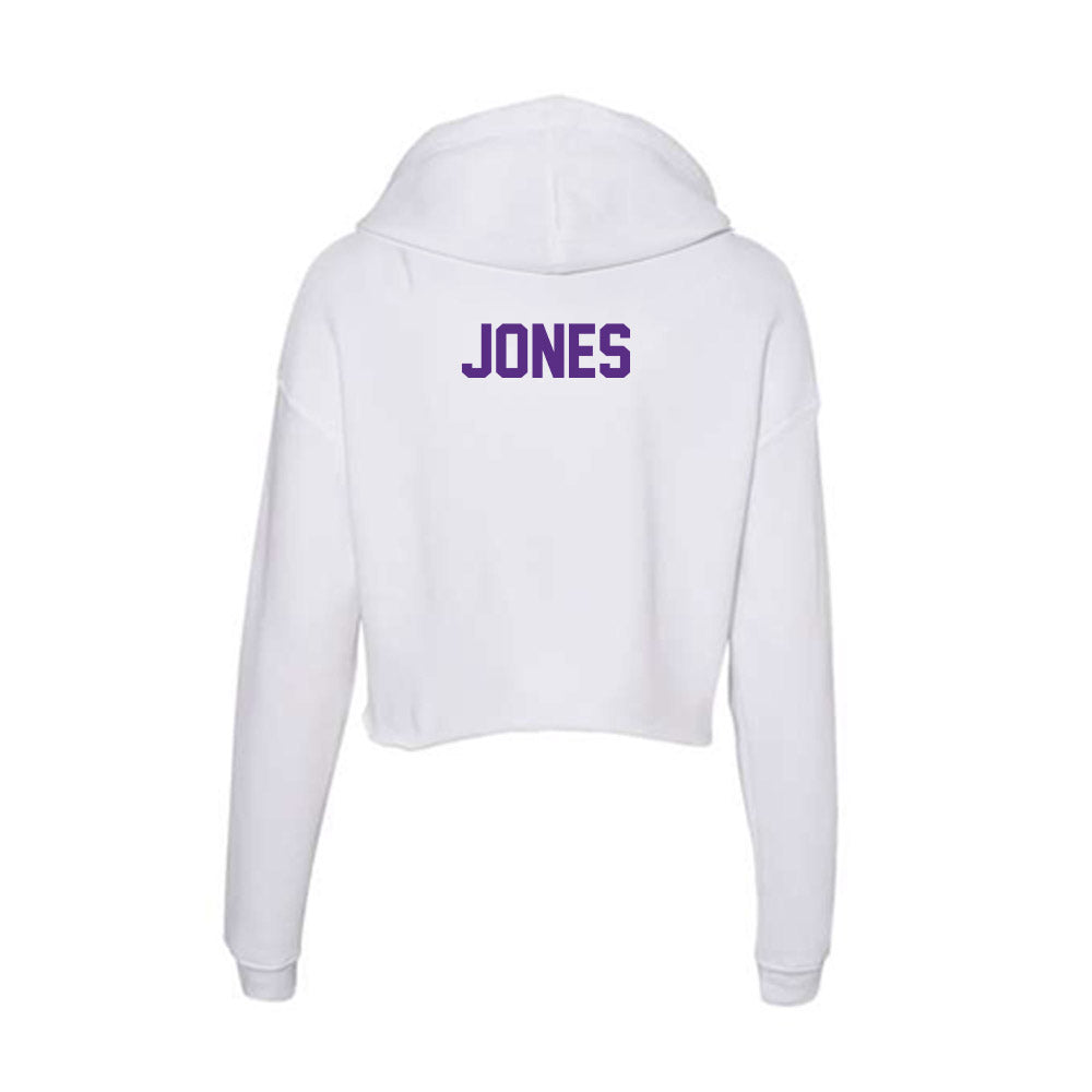 Clemson - NCAA Cheerleading : Evan Jones - Women's Crop Fleece Hoodie-1