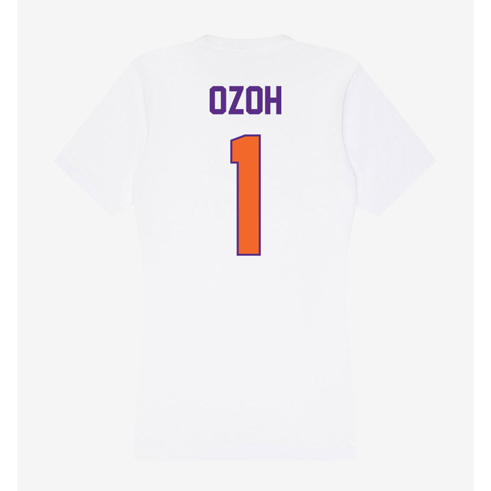 Clemson - NCAA Women's Volleyball : Ihuoma Ozoh - Women's V-Neck T-Shirt-1
