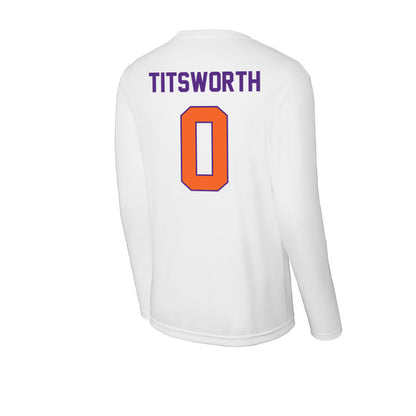 Clemson - NCAA Baseball : Drew Titsworth - Activewear Long Sleeve T-Shirt-1