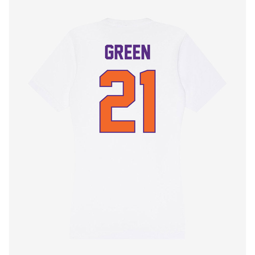 Clemson - NCAA Football : Jarvis Green - Women's V-Neck T-Shirt-1