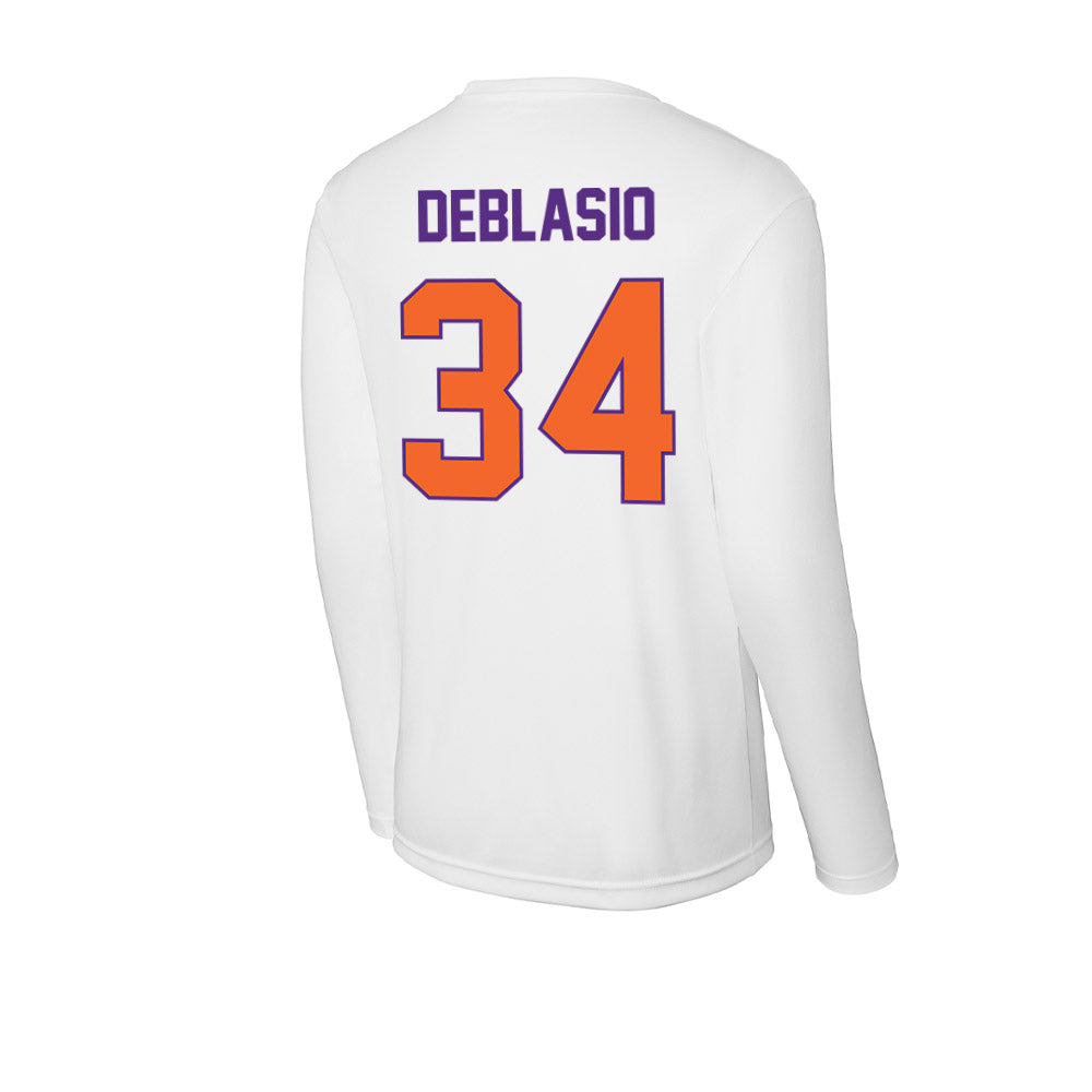 Clemson - NCAA Women's Lacrosse : Jordan DeBlasio - Activewear Long Sleeve T-Shirt-1