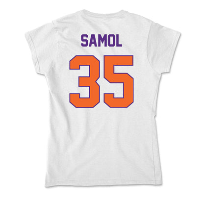Clemson - NCAA Baseball : Noah Samol - Soft Style Women’s T-Shirt-1
