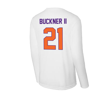 Clemson - NCAA Men's Basketball : Ace Buckner II - Activewear Long Sleeve T-Shirt-1