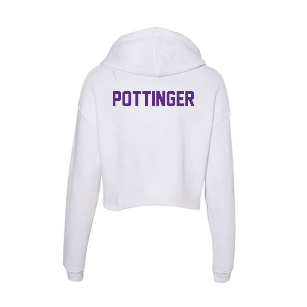 Clemson - NCAA Men's Track & Field : Brandon Pottinger - Women's Crop Fleece Hoodie-1