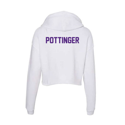 Clemson - NCAA Men's Track & Field : Brandon Pottinger - Women's Crop Fleece Hoodie-1