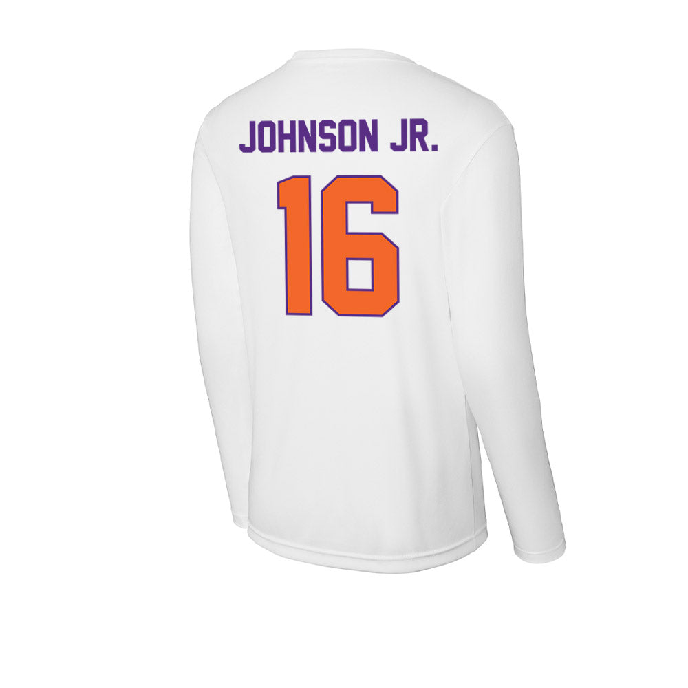 Clemson - NCAA Football : Chris Johnson Jr. - Activewear Long Sleeve T-Shirt-1