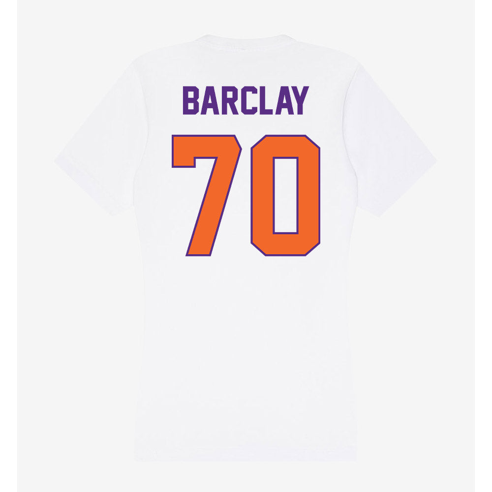Clemson - NCAA Football : Chancellor Barclay - Women's V-Neck T-Shirt-1