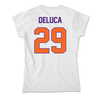 Clemson - NCAA Women's Lacrosse : Tessa DeLuca - Soft Style Women’s T-Shirt-1
