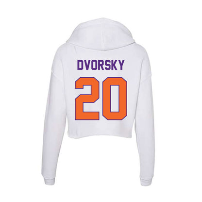 Clemson - NCAA Baseball : Nathan Dvorsky - Women's Crop Fleece Hoodie-1