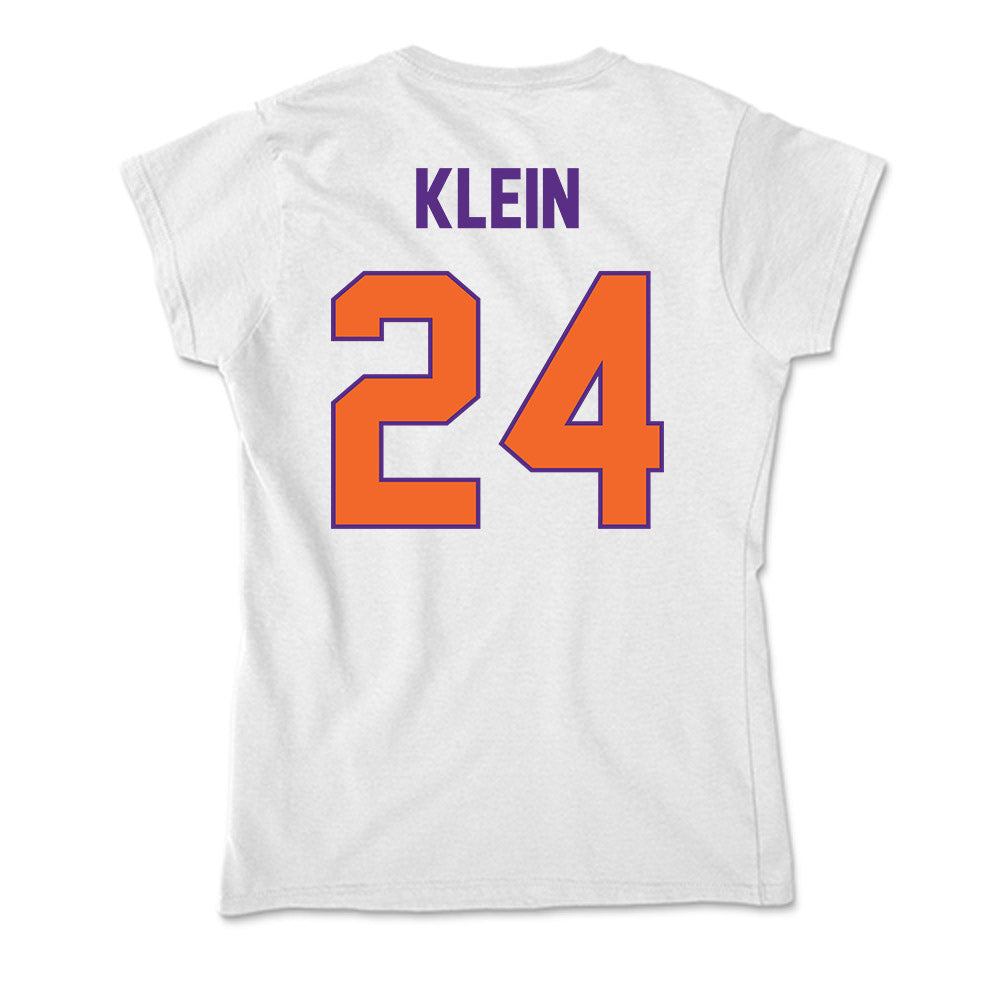 Clemson - NCAA Women's Soccer : Reese Klein - Soft Style Women’s T-Shirt-1